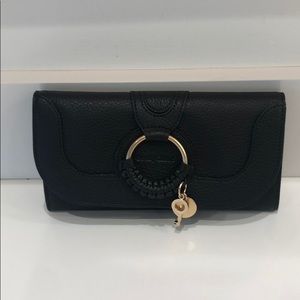 See by Chloe black leather wallet